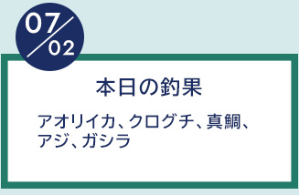 7月2日の釣果